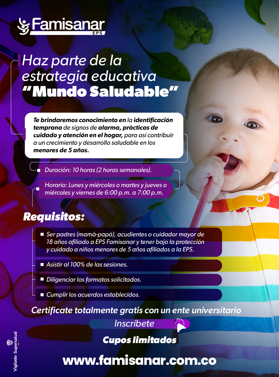 Estrategia educativa Mundo Saludable - inscríbete